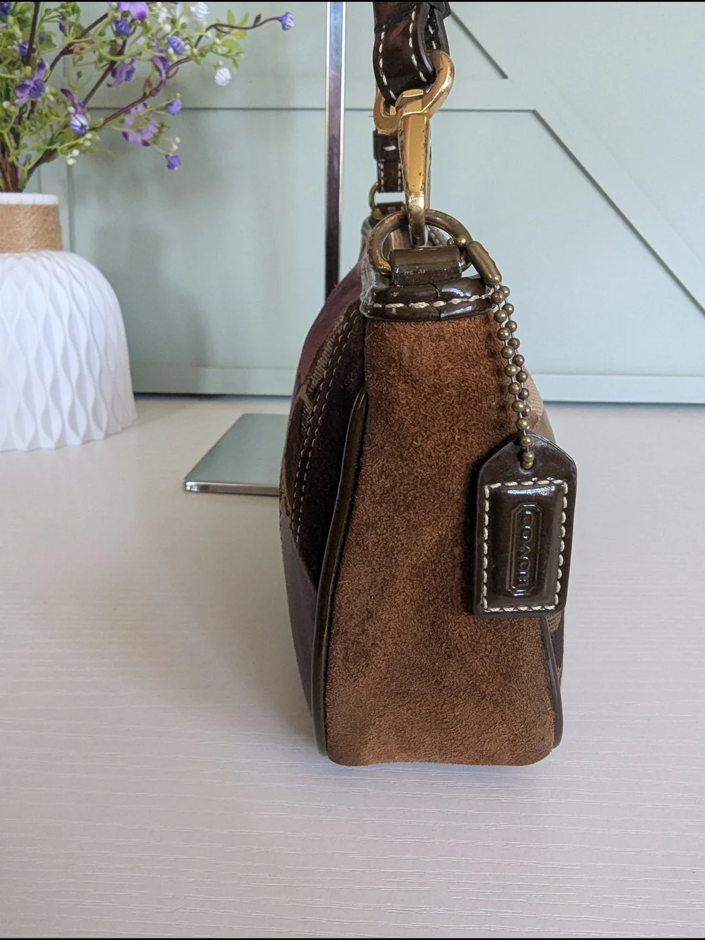 Vintage Coach Signature Patchwork Demi Bag